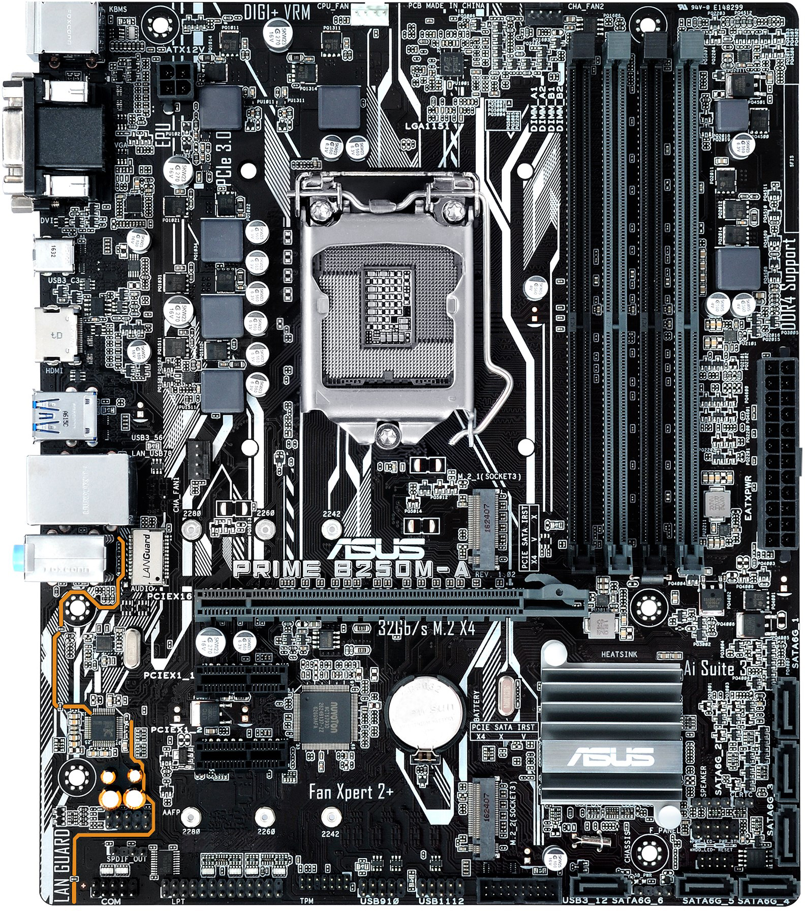 Asus Prime B250M-A - Motherboard Specifications On MotherboardDB